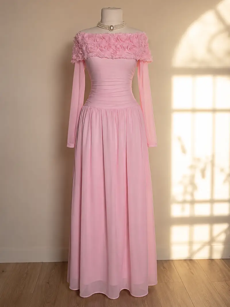 Robe Rose Florale